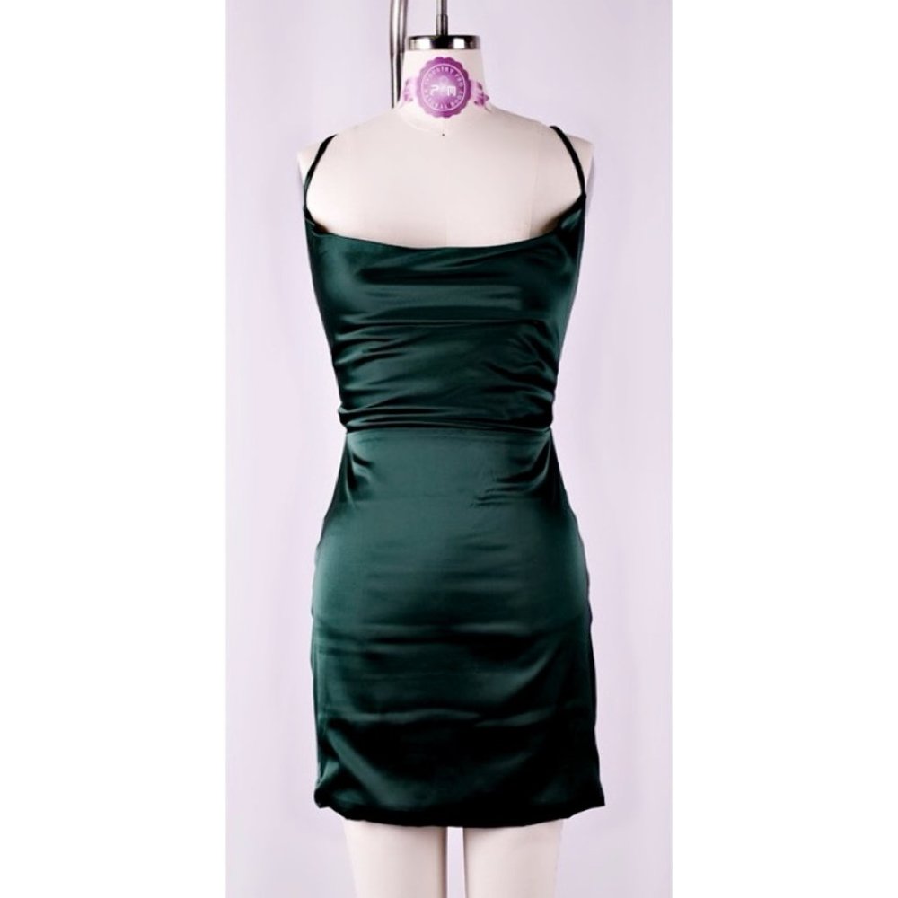 Satin Mini Dress - Picture 3 of 4
